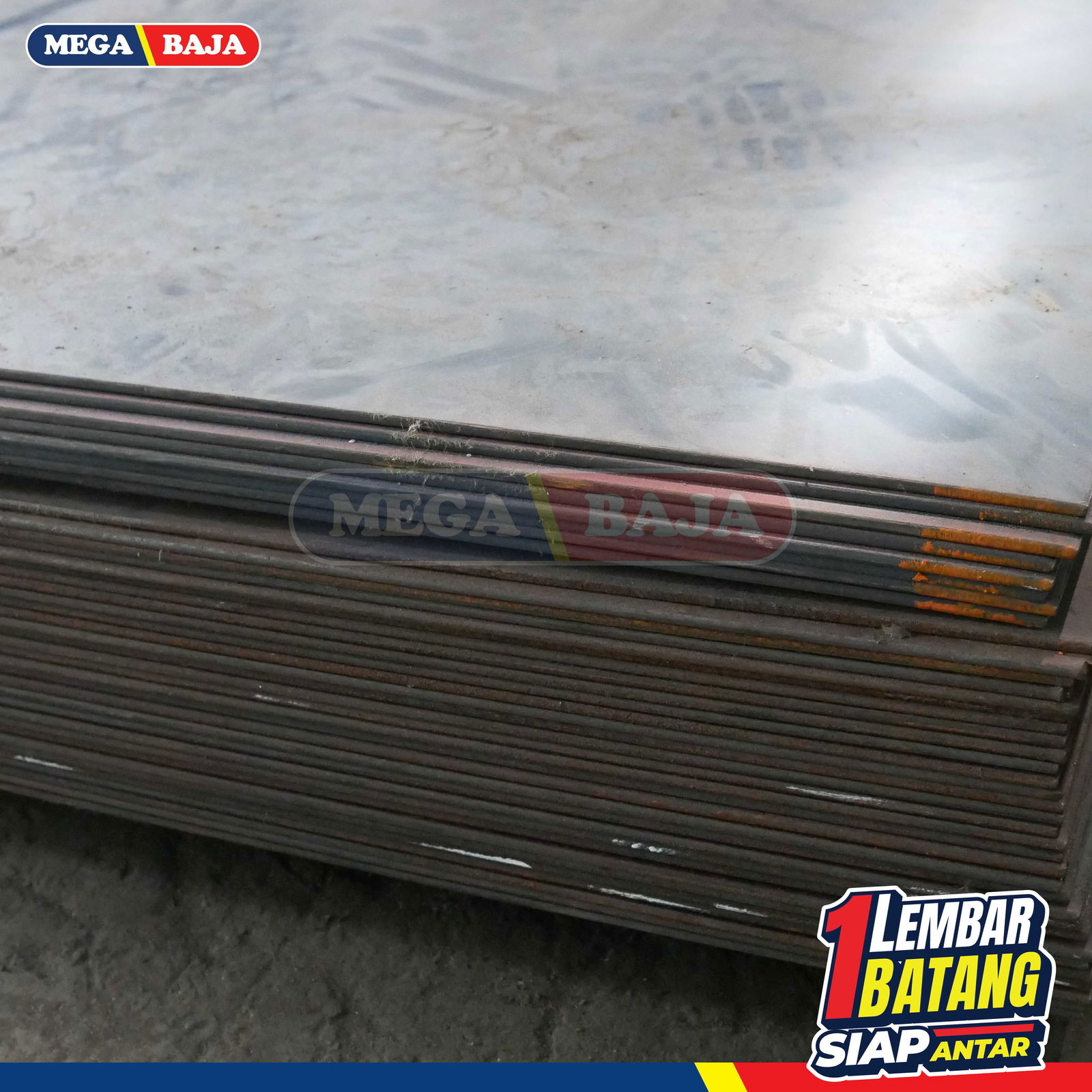 PLAT ESER HITAM 1,20 M X 2,4 M 39,70 MM