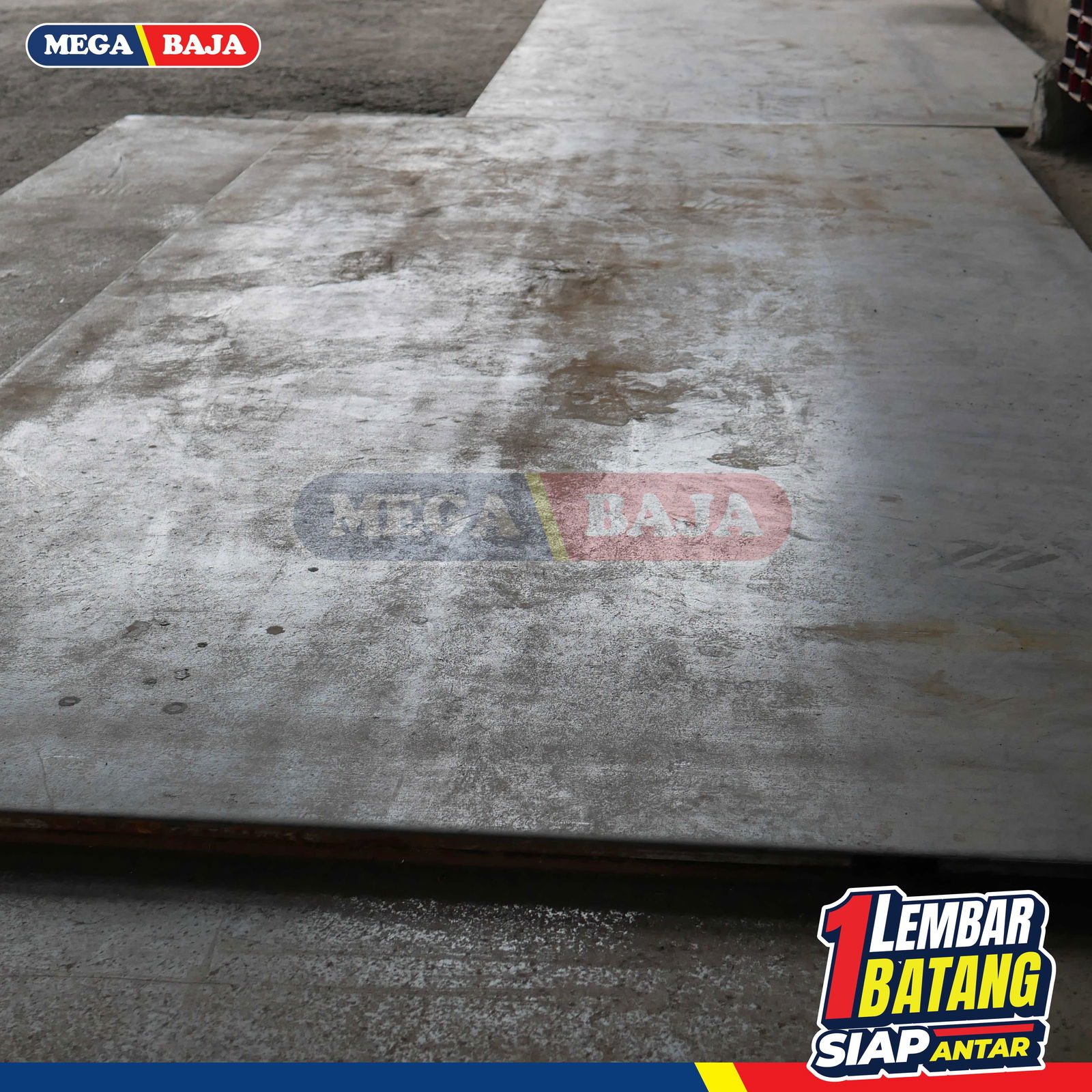 PLAT ESER HITAM 1,20 M X 2,4 M A36 | 100,00 MM