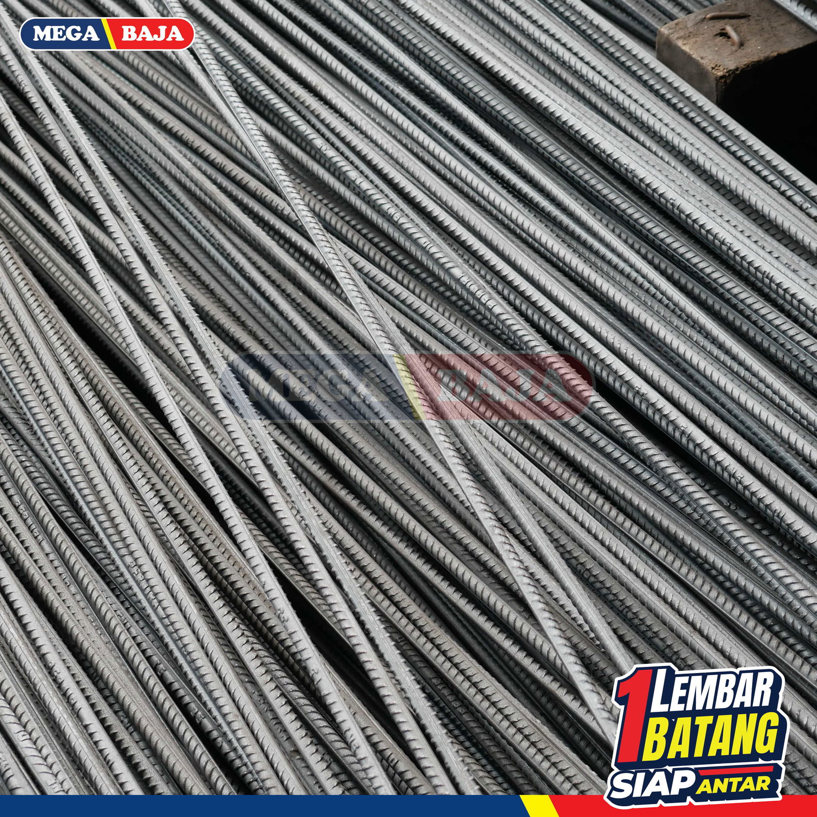 Besi Beton KS Ulir 16 mm X 12 M | Tekuk TS 280