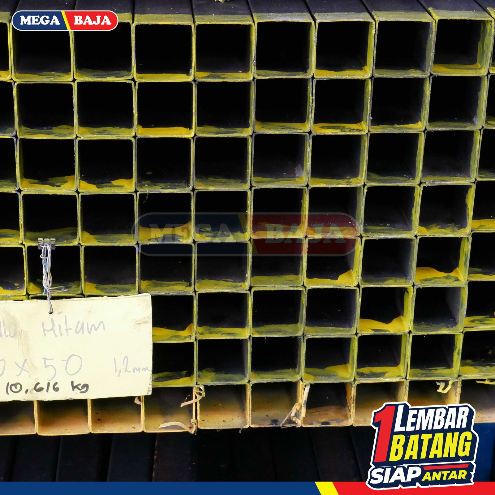 Hollo Galvanis 100 mm X 100 mm X 6.000 mm | 2,50 mm