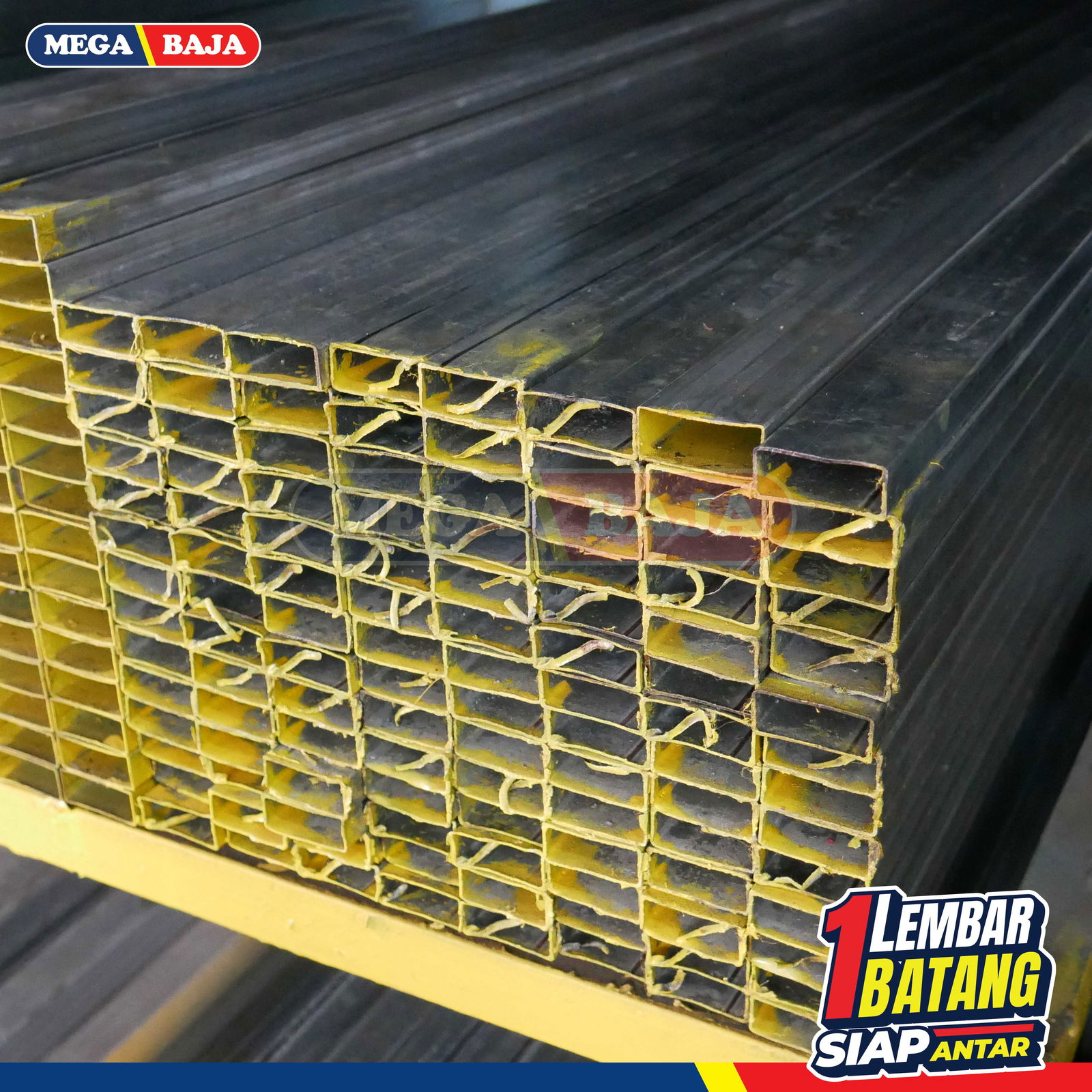 Hollo Galvanis 15 mm X 35 mm X 6.000 mm | Grade Biru Muda