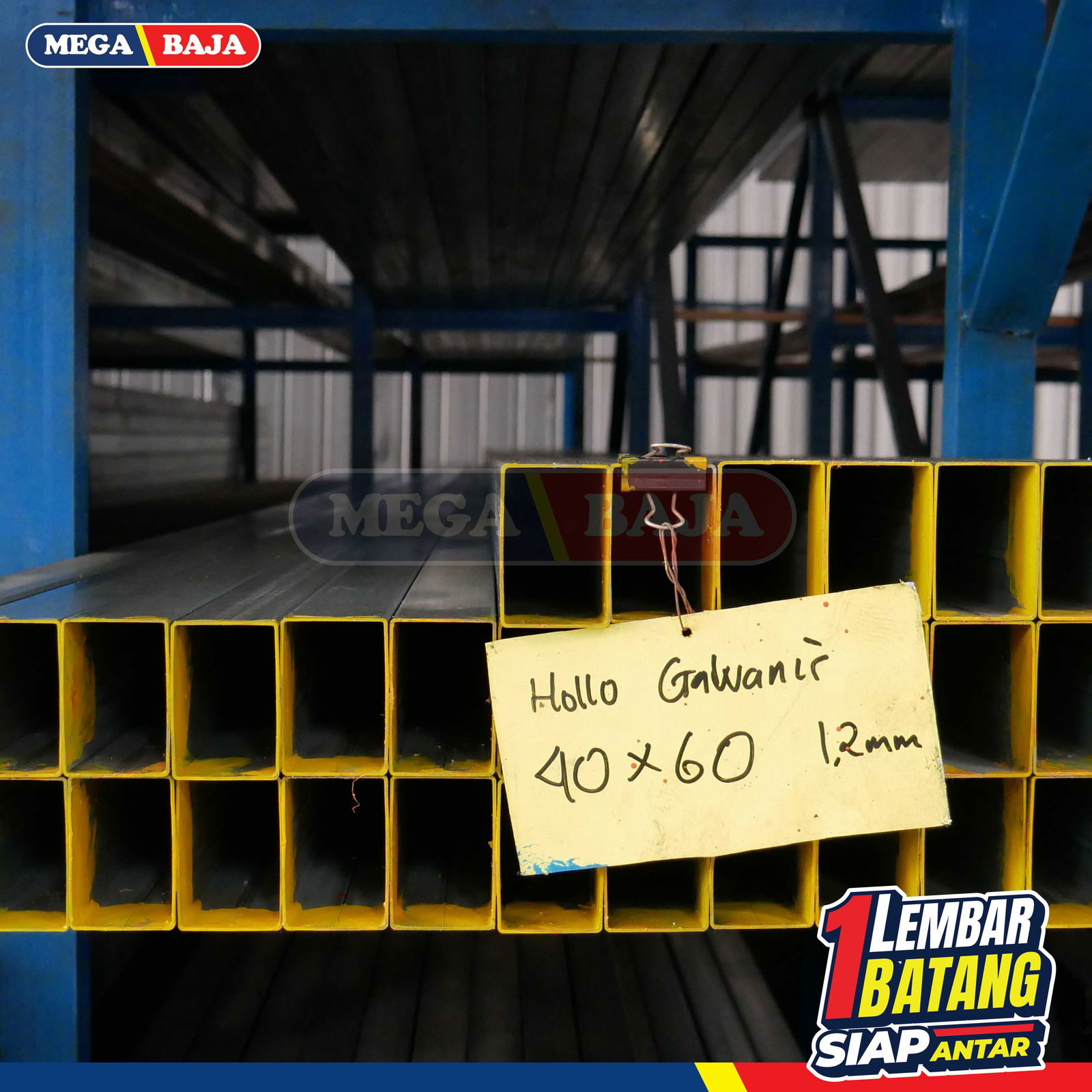 Hollo Galvanis 15 x 35 x 6 Grade Biru