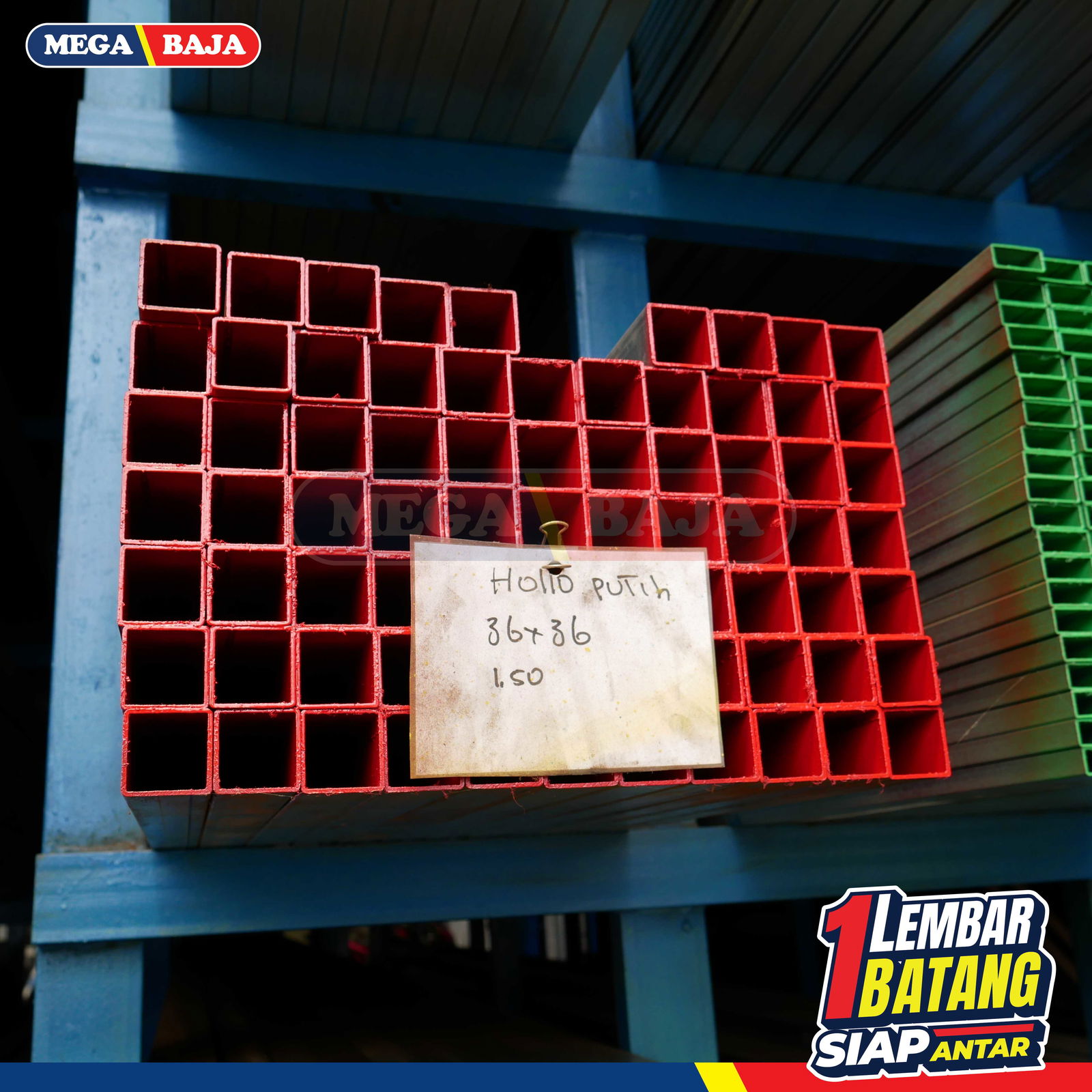 Hollo Galvanis 30 mm X 30 mm X 6.000 mm | Grade Kuning