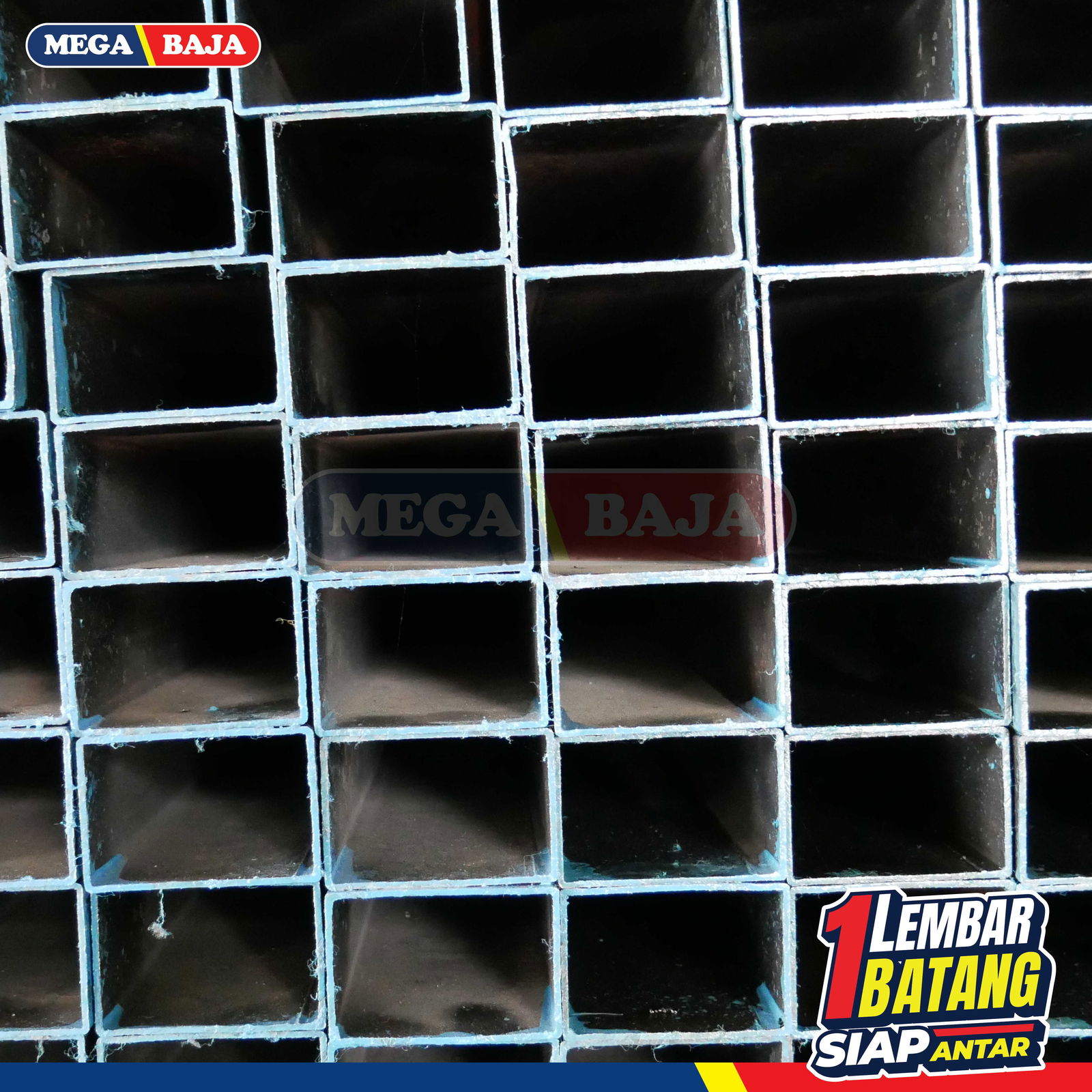 Hollo Galvanis 35 mm X 55 mm X 6.000 mm | Grade Biru Muda