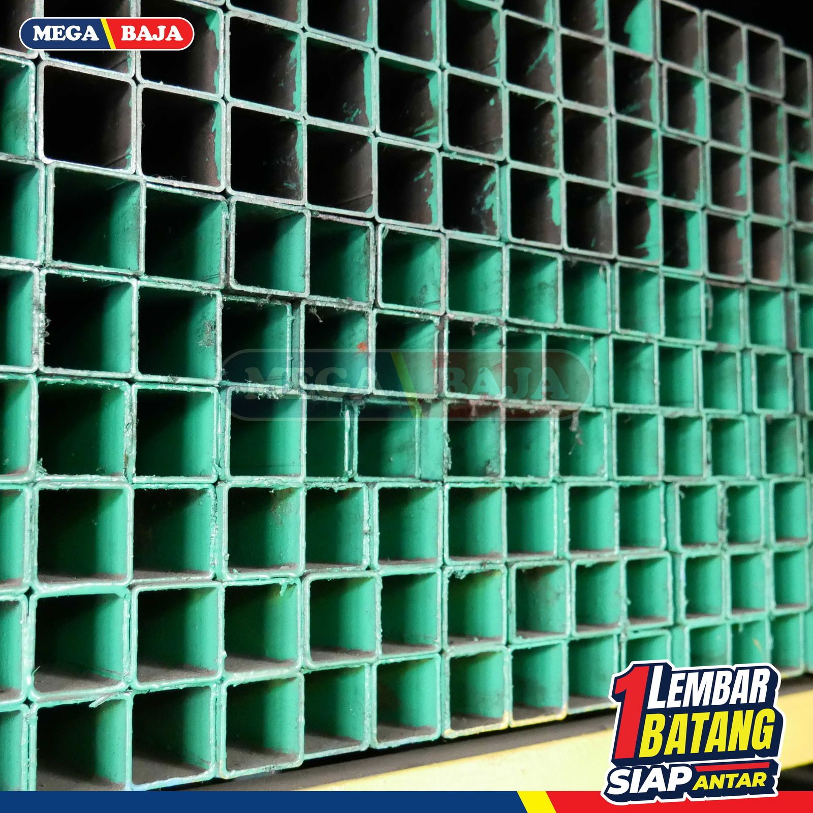 Hollo Galvanis 40 mm X 60 mm X 6.000 mm | Grade Hijau