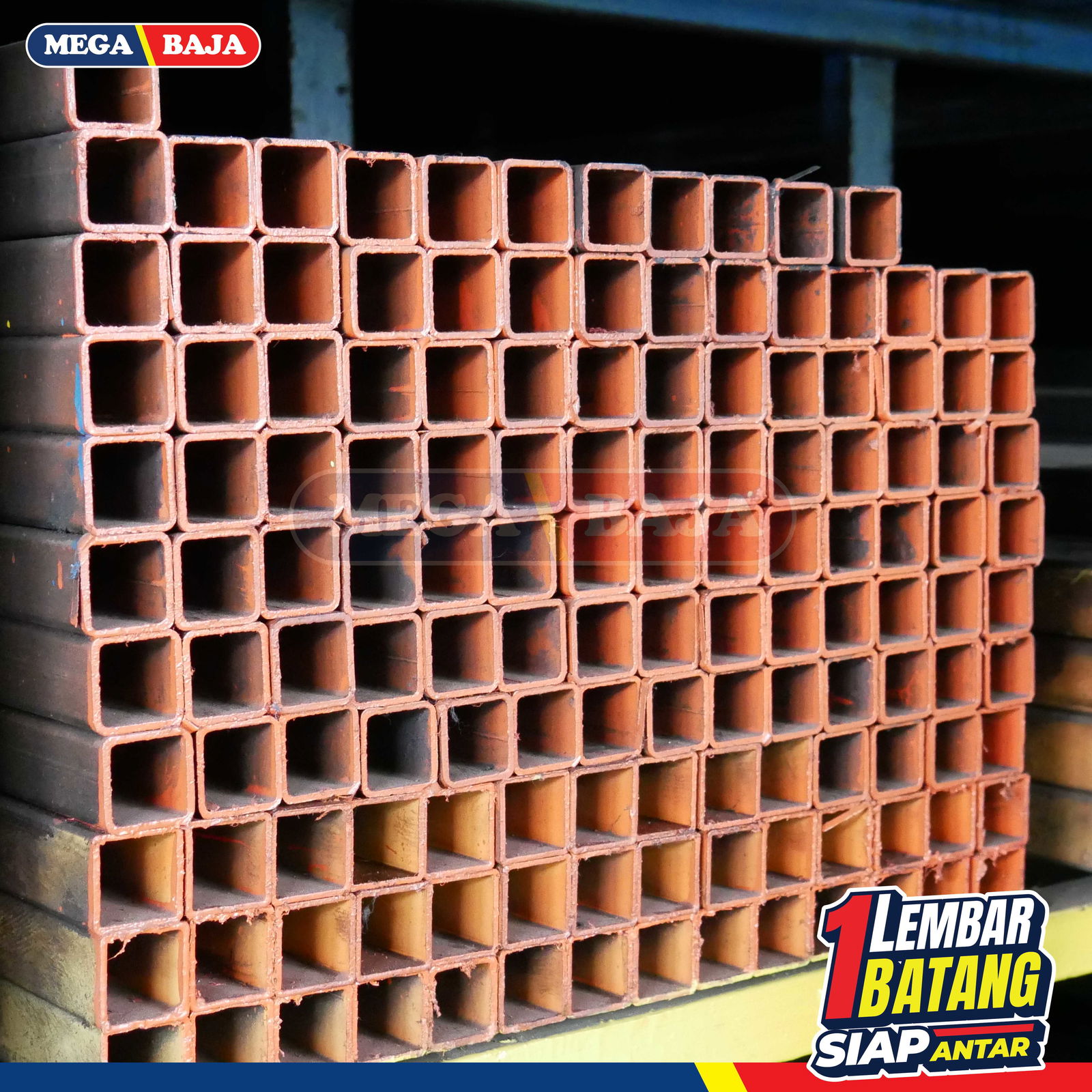 Hollo Galvanis 40 x 40 x 6 Grade Hijau