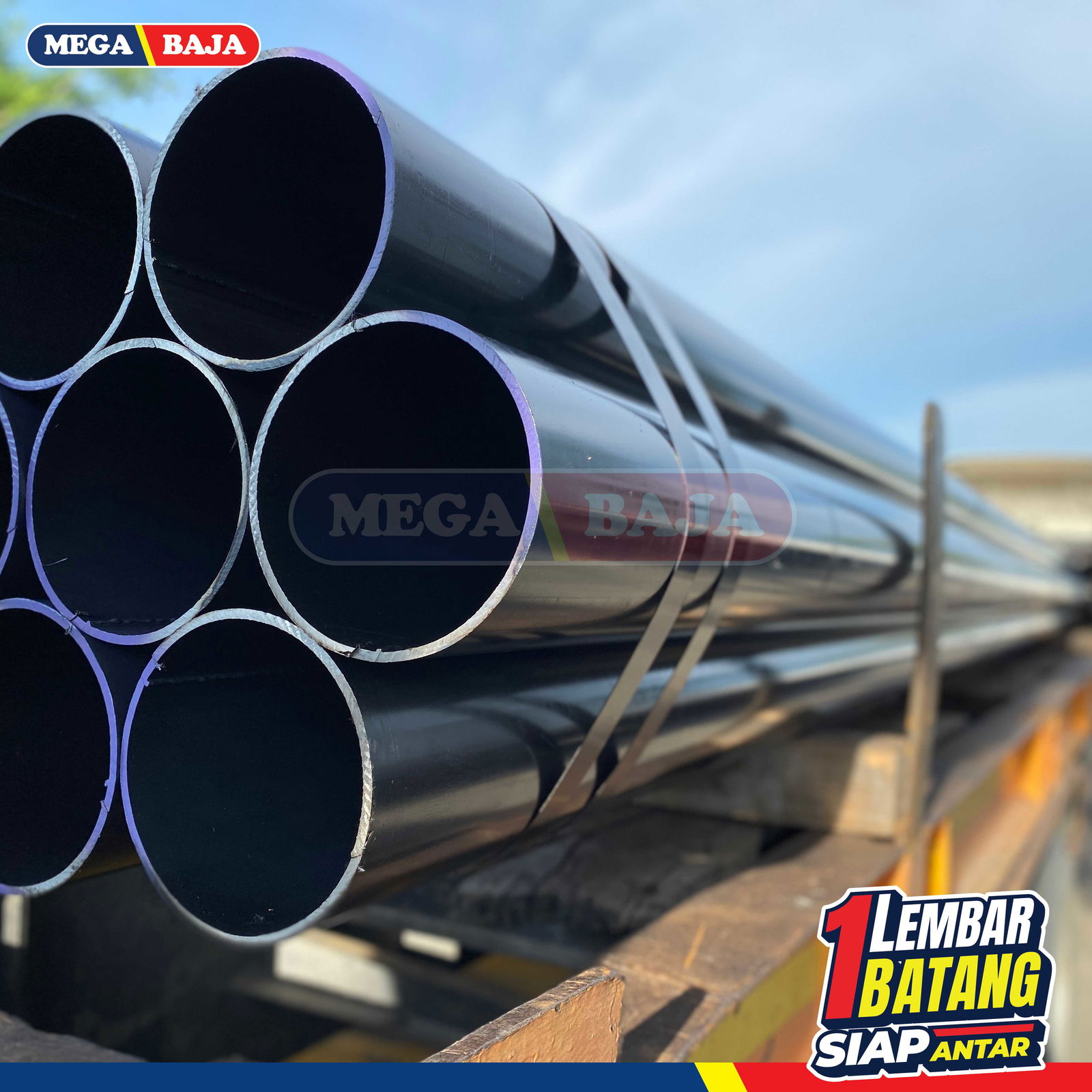 Pipa Hitam 1 x 6 | SCH 40 Spindo