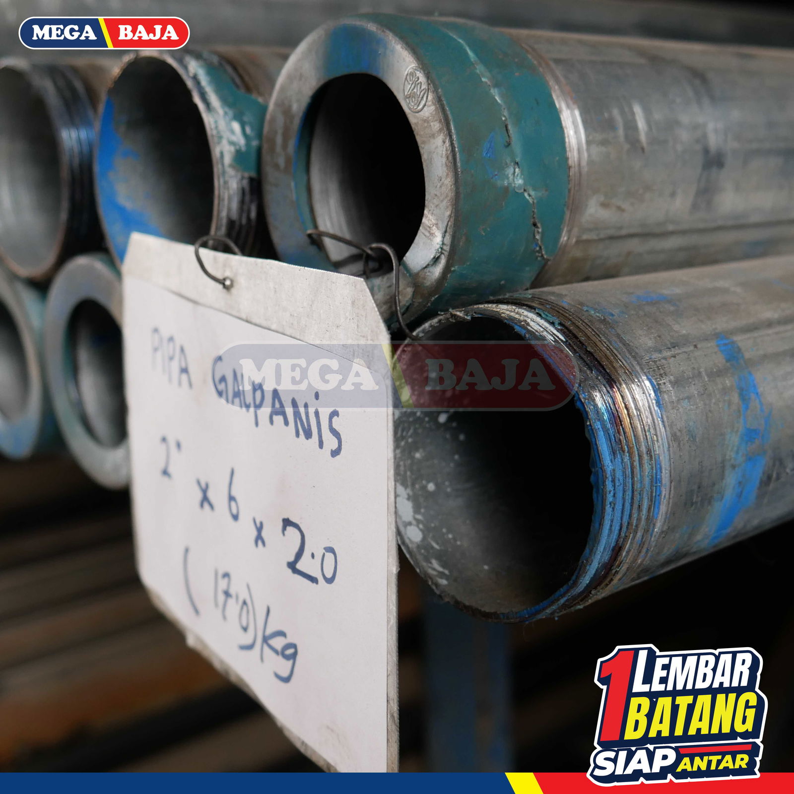 Pipa Galvanis 2 1/2  x 6 | Grade Biru