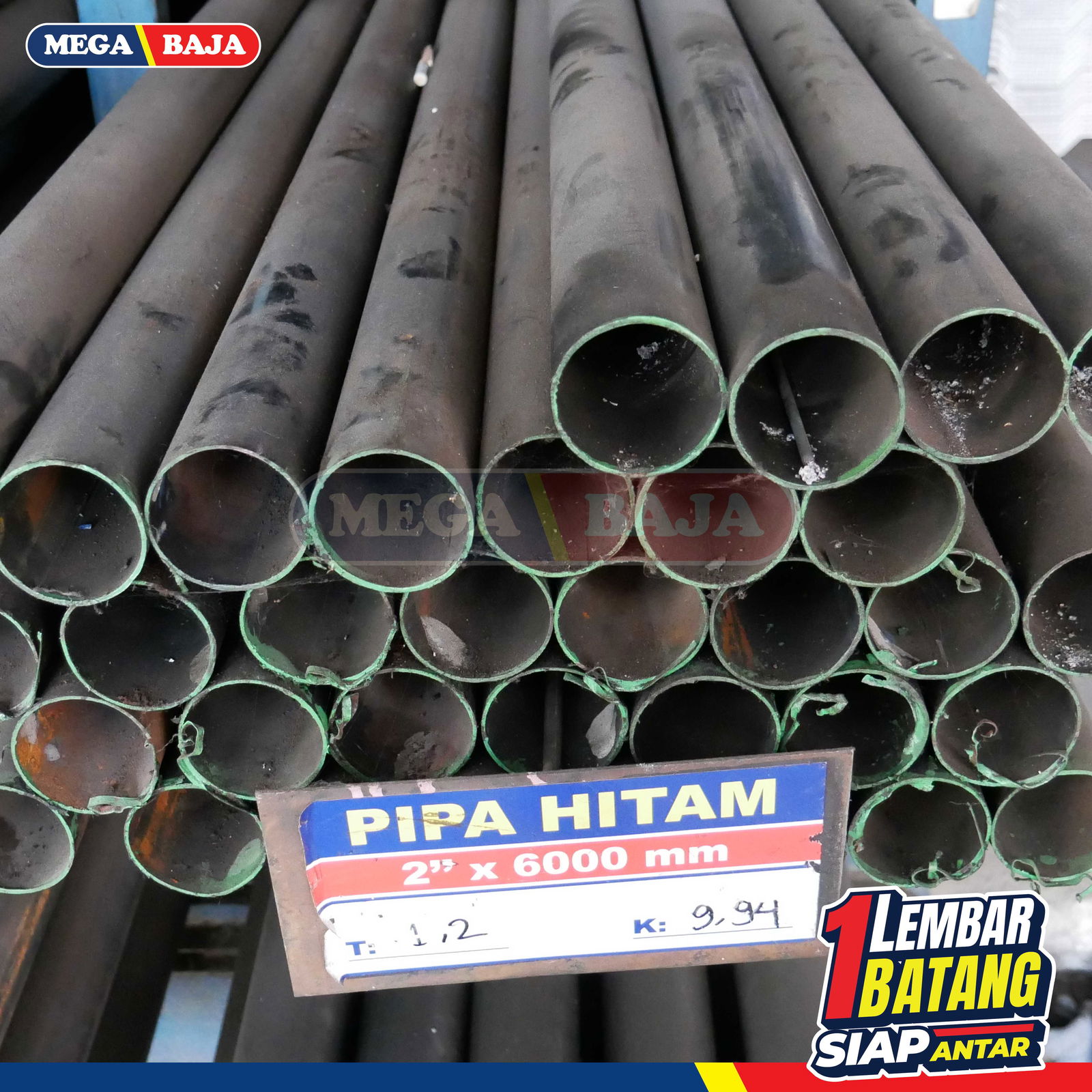 Pipa Hitam 4  x 6 |  Grade Hijau